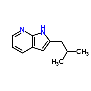 2-Isobutyl-1h-pyrrolo[2,3-b]pyridine Structure,58069-42-4Structure