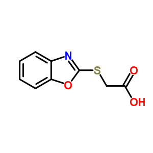 (1,3-Benzoxazol-2-ylthio)acetic acid Structure,58089-32-0Structure