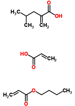 丙烯酸, 丙烯酸丁酯, 丙烯酸异丁酯聚合物结构式_58090-96-3结构式