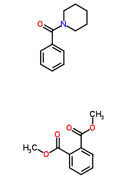 邻苯二甲酸二甲酯与 1-苯甲酰哌啶混合物结构式_58098-09-2结构式