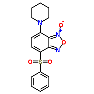 4-(苯基磺酰基)-7-(1-哌啶基)苯并呋咱 1-氧化物结构式_58131-56-9结构式