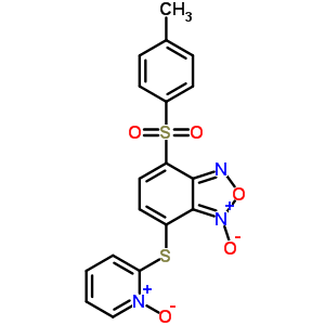 4-((4-Methylphenyl)sulfonyl)-7-(2-pyridinylthio)-benzofurazan n,1-dioxide Structure,58131-58-1Structure