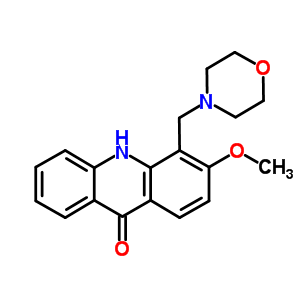 3-Methoxy-4-(morpholinomethyl)-9(10h)-acridone Structure,58324-16-6Structure