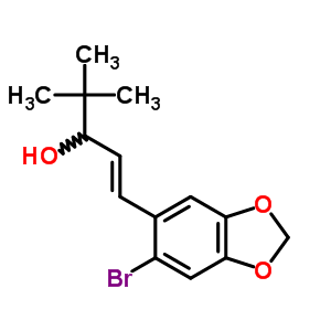 1-[2-Bromo-4,5-(methylenedioxy)phenyl ]-4,4-dimethyl-1-penten-3-ol Structure,58344-97-1Structure