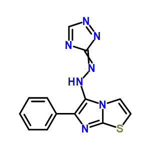 6-苯基-5-[(1H-1,2,4-噻唑-3-基)氮杂]咪唑并[2,1-b]噻唑结构式_58376-56-0结构式