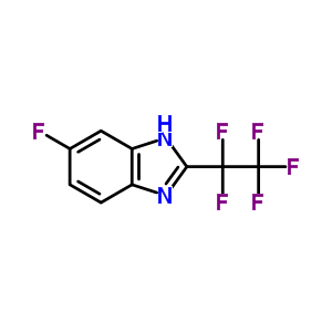 5-Fluoro-2-(1,1,2,2,2-pentafluoroethyl)-3h-benzoimidazole Structure,5847-95-0Structure