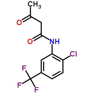 N-[2-chloro-5-(trifluoromethyl)phenyl]-3-oxo-butanamide Structure,585-97-7Structure