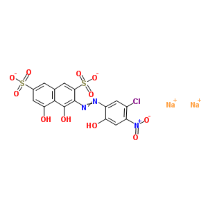 3-[(5-Chloro-2-hydroxy-4-nitrophenyl)azo]-4,5-dihydroxy-2,7-naphthalenedisulfonic acid disodium salt Structure,5850-66-8Structure