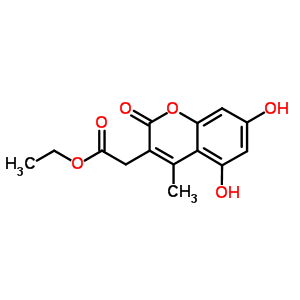 2H-1-benzopyran-3-aceticacid, 5,7-dihydroxy-4-methyl-2-oxo-, ethyl ester Structure,5852-00-6Structure