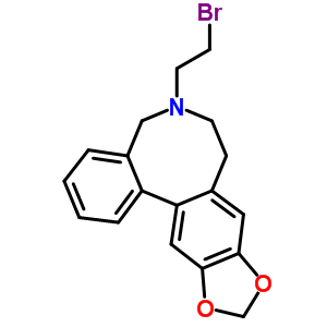 6-(2-Bromoethyl)-10,11-methylenedioxy-5,6,7,8-tetrahydrodibenz[c,e]azocine Structure,58532-43-7Structure