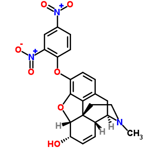 7,8-Didehydro-3-(2,4-dinitrophenoxy)-4,5α-epoxy-17-methylmorphinan-6α-ol Structure,58534-70-6Structure