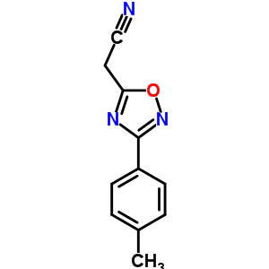 3-(4-Methylphenyl)-1,2,4-oxadiazol-5-yl]acetonitrile Structure,58599-00-1Structure