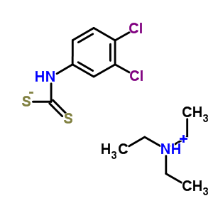 Triethylammonium n-(3,4-dichlorophenyl)dithiocarbamate) Structure,58655-32-6Structure