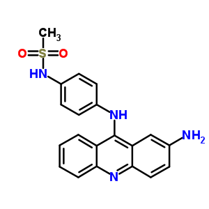 N-[4-[(2-amino-9-acridinyl)amino]phenyl ]methanesulfonamide Structure,58658-24-5Structure