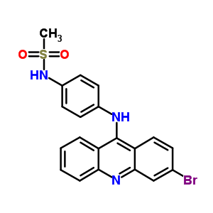 N-[4-[(3-bromo-9-acridinyl)amino]phenyl ]methanesulfonamide Structure,58682-45-4Structure