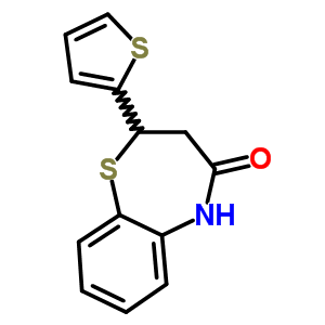 2-(2-Thienyl)-2,3-dihydro-1,5-benzothiazepin-4(5h)-one Structure,5871-68-1Structure