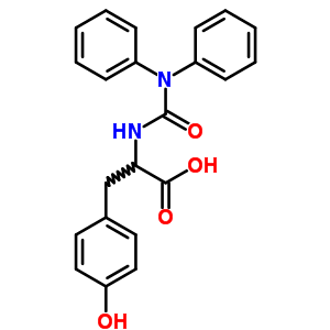 2-(Diphenylcarbamoylamino)-3-(4-hydroxyphenyl)propanoic acid Structure,5871-94-3Structure