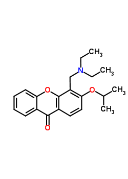 4-(二乙基氨基)甲基-3-异丙氧基-9h-氧杂蒽-9-酮结构式_58741-67-6结构式