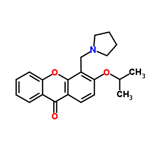 3-Isopropoxy-4-[(1-pyrrolidinyl)methyl ]-9h-xanthen-9-one Structure,58741-68-7Structure