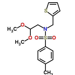 N-(2,2-dimethoxyethyl)-4-methyl-n-(thiophen-2-ylmethyl)benzenesulfonamide Structure,58754-98-6Structure