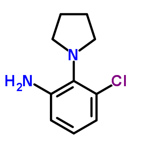 3-Chloro-2-pyrrolidin-1-yl-phenylamine Structure,58785-05-0Structure