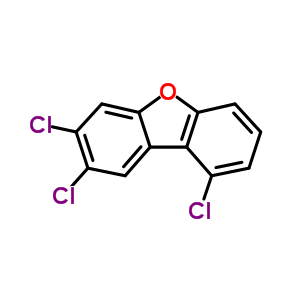 2,3,9-三氯二苯并呋喃结构式_58802-18-9结构式