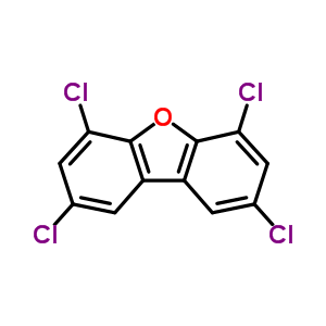 2,4,6,8-Tetrachloro-dibenzofuran Structure,58802-19-0Structure