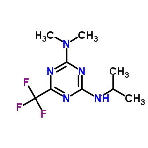 6-(三氟甲基)-n-异丙基-N,N-二甲基-1,3,5-三嗪-2,4-二胺结构式_58892-41-4结构式