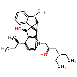 (17R)-alpha-[(diethylamino)methyl]-17-hydroxy-4,21-secoajmalan-4-ethanol Structure,58893-16-6Structure