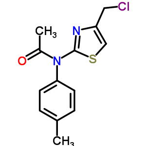 N1-[4-(chloromethyl)-1,3-thiazol-2-yl]-n1-(4-methylphenyl)acetamide Structure,58905-46-7Structure