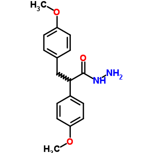 4-Methoxy-alpha-(4-methoxyphenyl)hydrocinnamic acid hydrazide Structure,58973-46-9Structure