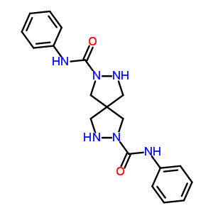 N~2~,n~7~-二苯基-2,3,7,8-四氮杂螺[4.4]壬烷-2,7-二羧酰胺结构式_58979-91-2结构式