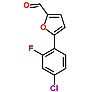 5-(4-Chloro-2-fluorophenyl)-2-furaldehyde Structure,591224-05-4Structure