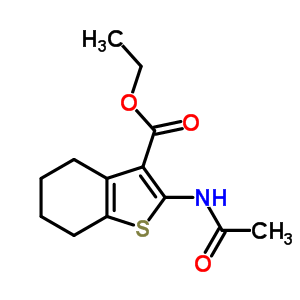 Ethyl 2-(acetylamino)-4,5,6,7-Tetrahydro-1-benzothiophene-3-carboxylate Structure,5919-29-9Structure