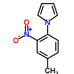 1-(4-甲基-2-硝基苯基)-1H-吡咯结构式_59194-20-6结构式