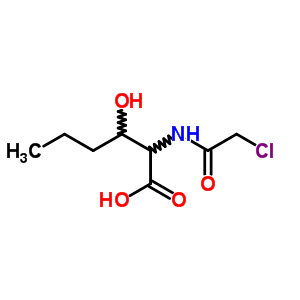 2-[(2-Chloroacetyl)amino]-3-hydroxy-hexanoic acid Structure,59286-27-0Structure