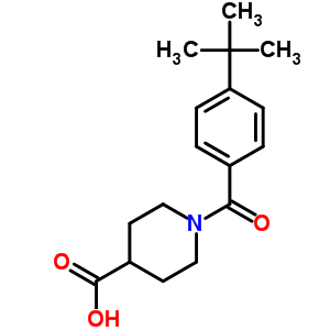 1-(4-Tert-butylbenzoyl)piperidine-4-carboxylic acid Structure,593261-87-1Structure