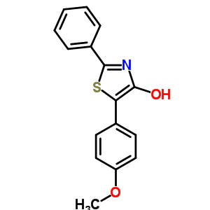 4-Thiazolol,5-(4-methoxyphenyl)-2-phenyl- Structure,59484-43-4Structure