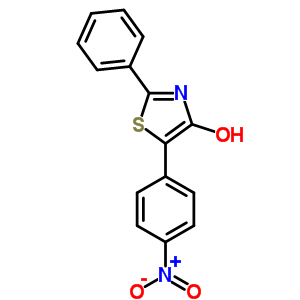 5-(4-Nitrophenyl)-2-phenyl-1,3-thiazol-4-ol Structure,59484-44-5Structure