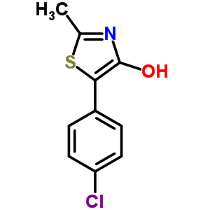 5-(4-Chlorophenyl)-2-methyl-1,3-thiazol-4-ol Structure,59484-45-6Structure