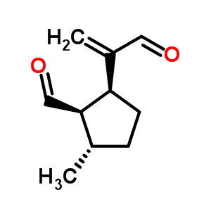 (1R,2S,5S)-2-甲基-5-(3-氧代-1-丙烯-2-基)环戊烷-1-甲醛结构式_5951-57-5结构式