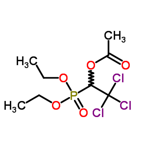 [1-(Acetyloxy)-2,2,2-trichloroethyl]-phosphonic acid diethyl ester Structure,5952-42-1Structure