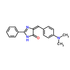 5-[1-(4-Dimethylamino-phenyl)-meth-(e)-ylidene]-2-phenyl-3,5-dihydro-imidazol-4-one Structure,59591-90-1Structure