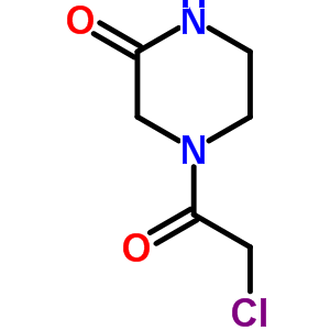 4-(2-Chloro-acetyl)-piperazin-2-one Structure,59701-84-7Structure