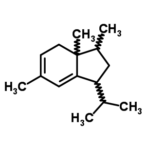 2,3,3a,4-四氢-3,3a,6-三甲基-1-异丙基-1H-茚结构式_59742-39-1结构式