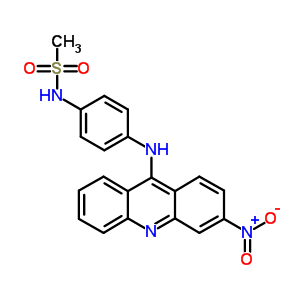 N-[4-(3-nitro-9-acridinylamino)phenyl ]methanesulfonamide Structure,59748-51-5Structure