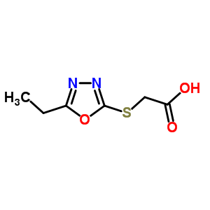 (5-Ethyl-[1,3,4]oxadiazol-2-ylsulfanyl)-acetic acid Structure,597545-23-8Structure