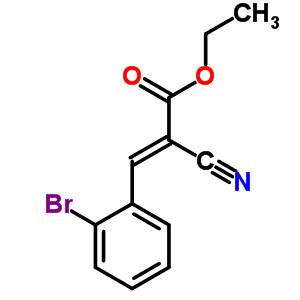 Ethyl 3-(2-bromophenyl)-2-cyanoacrylate Structure,59803-32-6Structure