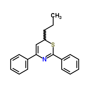 6H-1,3-thiazine,2,4-diphenyl-6-propyl- Structure,59824-89-4Structure