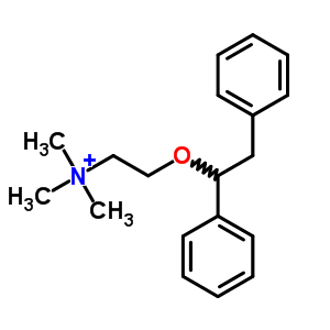 [2-(1,2-Diphenylethoxy)ethyl]trimethylaminium Structure,59866-76-1Structure